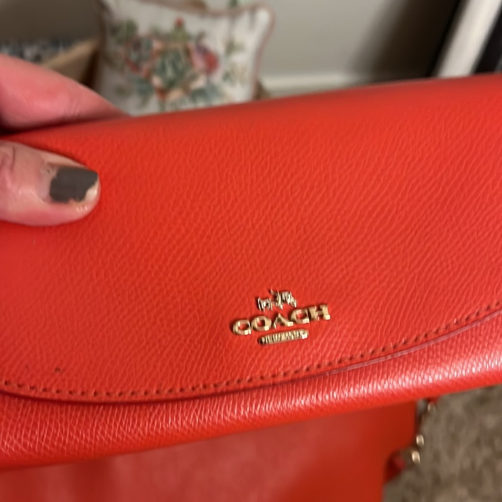 Coach Red, Matching Set With Wallet - image 4